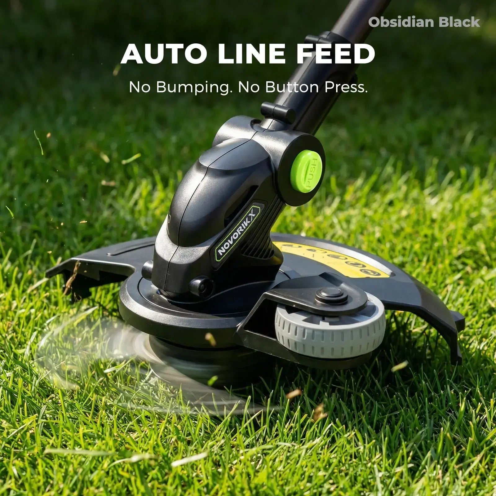 NovorikX Obsidian Black 20V Cordless 12-Inch Telescopic String Trimmer Kit NovorikX