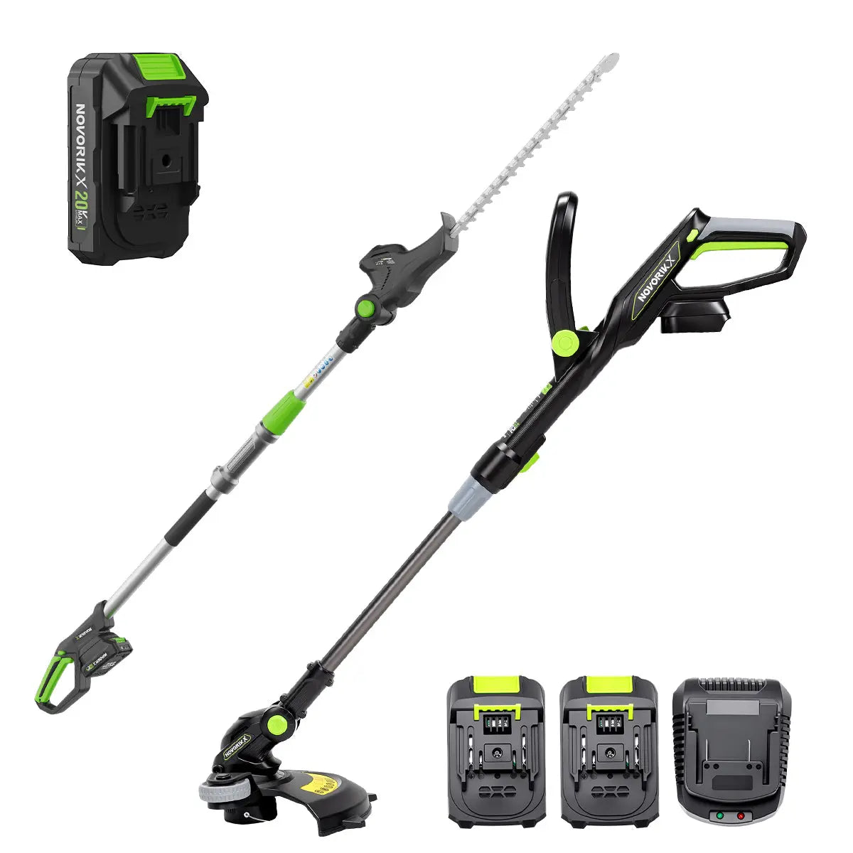 20V Cordless 12-Inch Telescopic String Trimmer NovorikX
