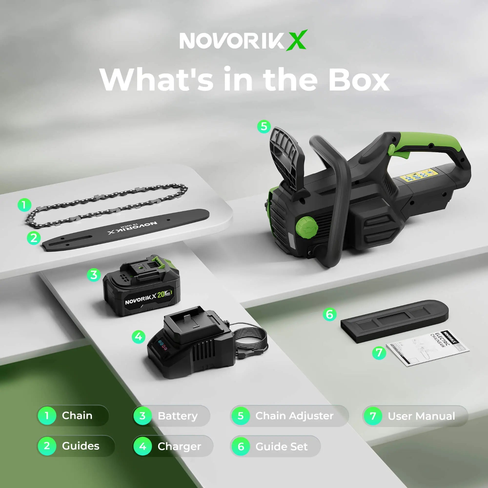 20V 10-Inch Electric Chainsaw NovorikX
