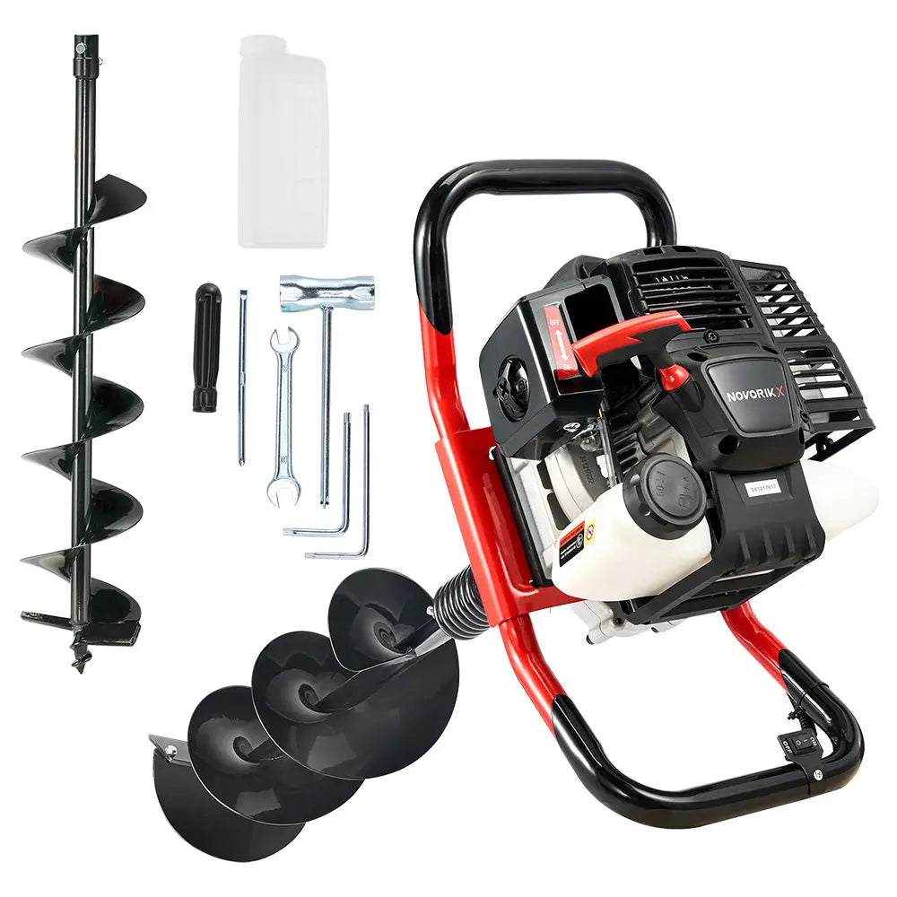 6/8-Inch Gas Powered Earth Auger (52CC) - NovorikX