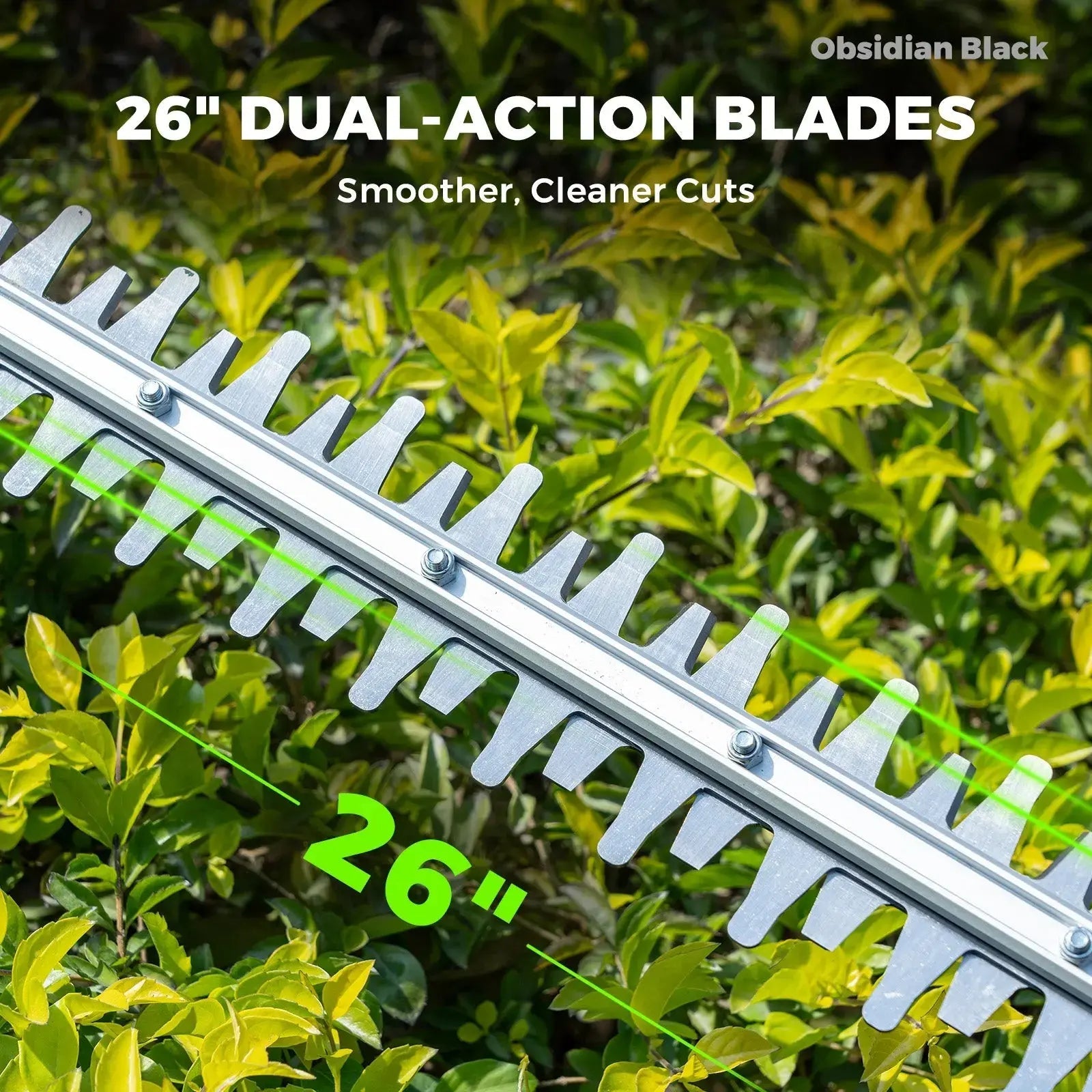 NovorikX Obsidian Black 60V Brushless 26-Inch Hedge Trimmer Kit NovorikX