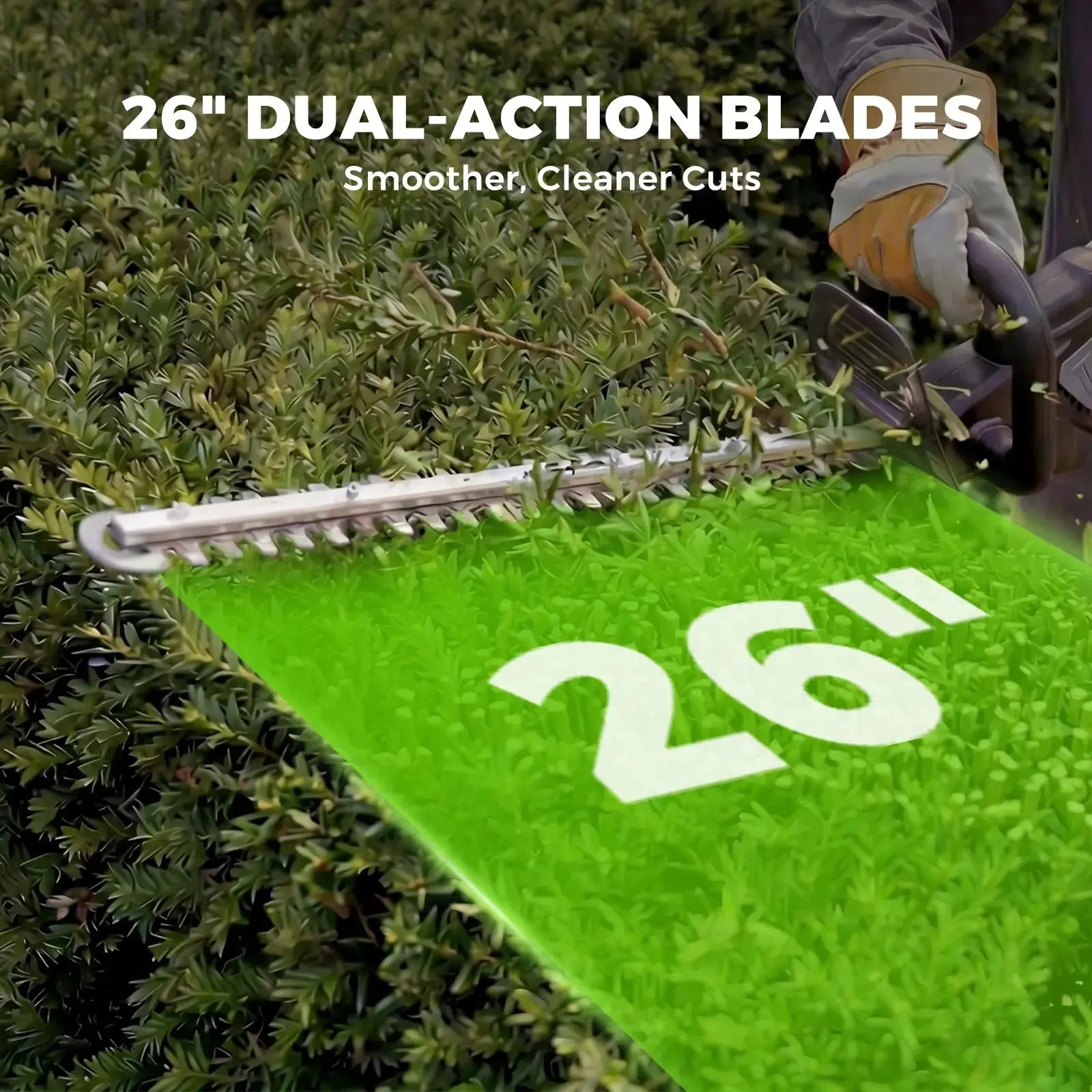 NovorikX Obsidian Black 60V Brushless 26-Inch Hedge Trimmer Kit NovorikX