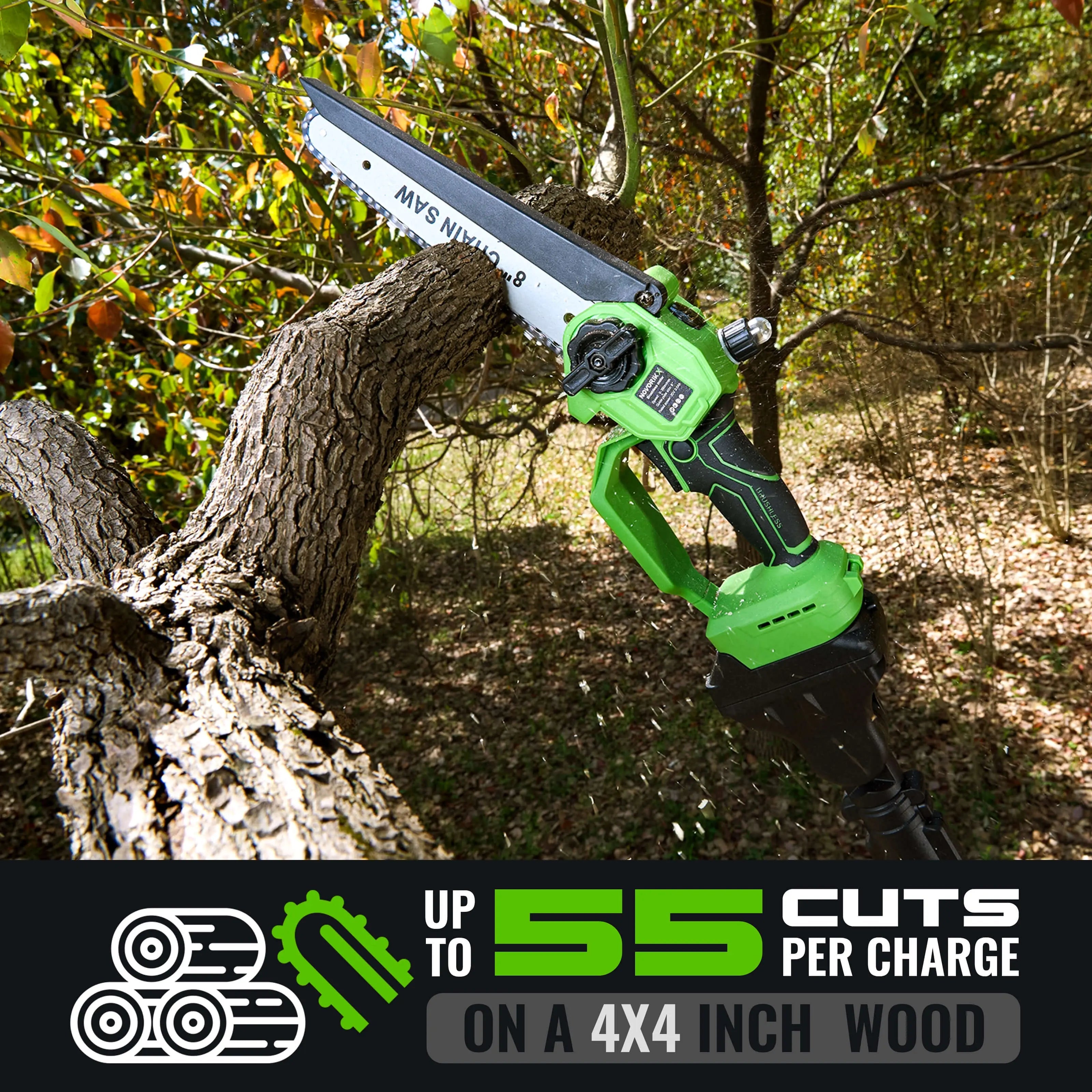 2-in-1 20V Cordless Pole Saw  NovorikX
