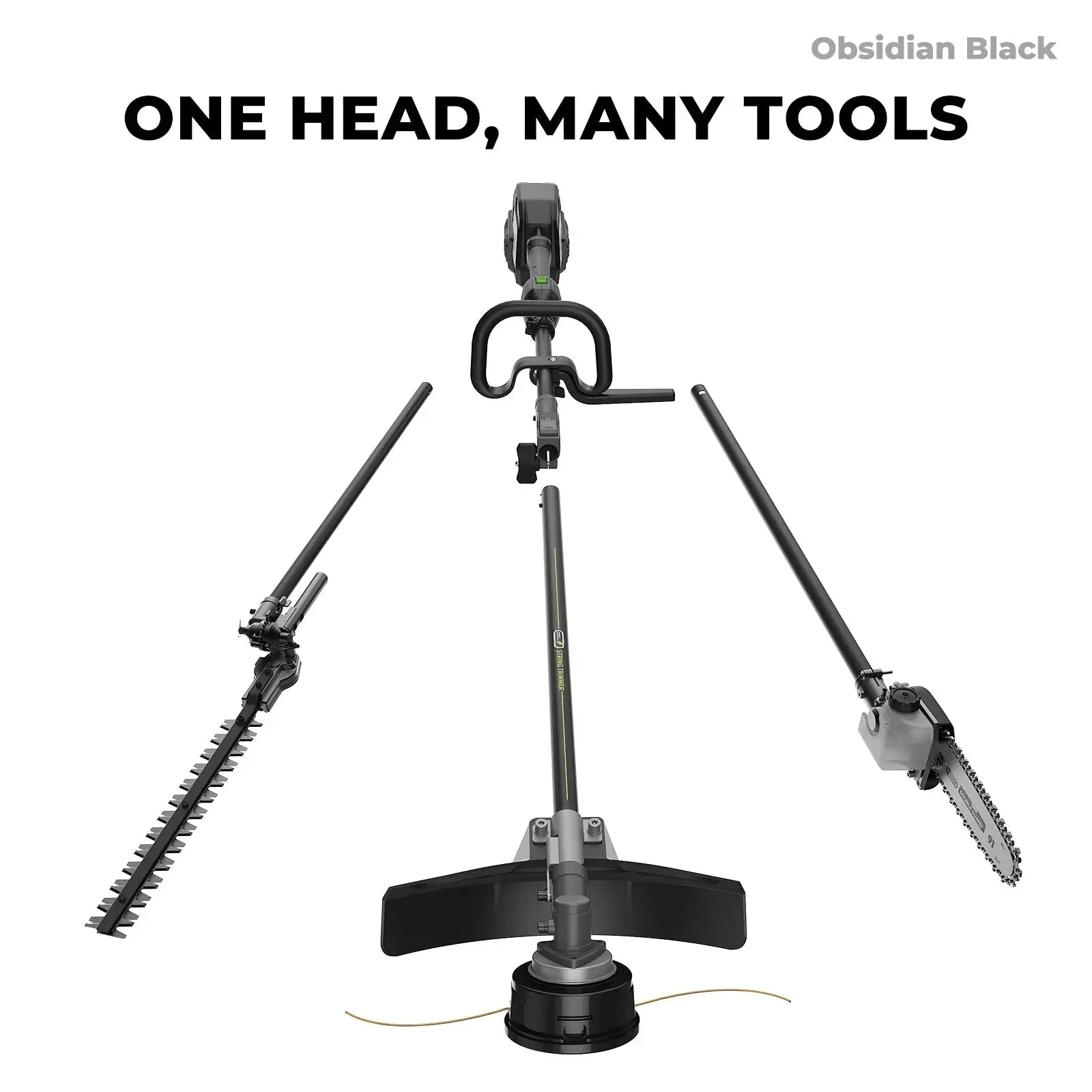 NovorikX Obsidian Black 60V Cordless Multi-Head Power Head  NovorikX
