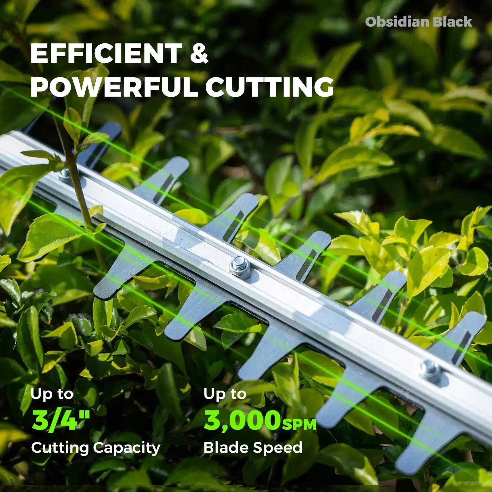 NovorikX Obsidian Black 60V Brushless 26-Inch Hedge Trimmer Kit  NovorikX