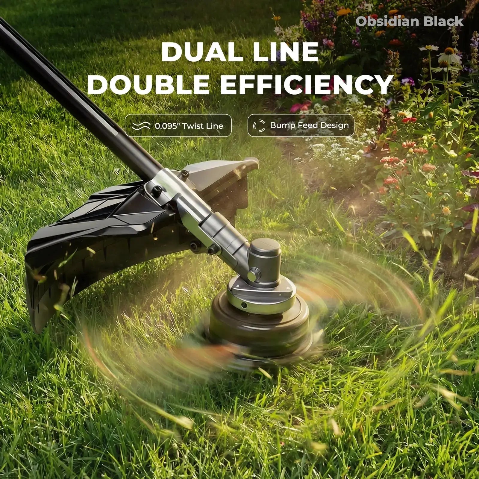 NovorikX Obsidian Black 60V Brushless Multi-Tool System 17-Inch String Trimmer Kit  NovorikX