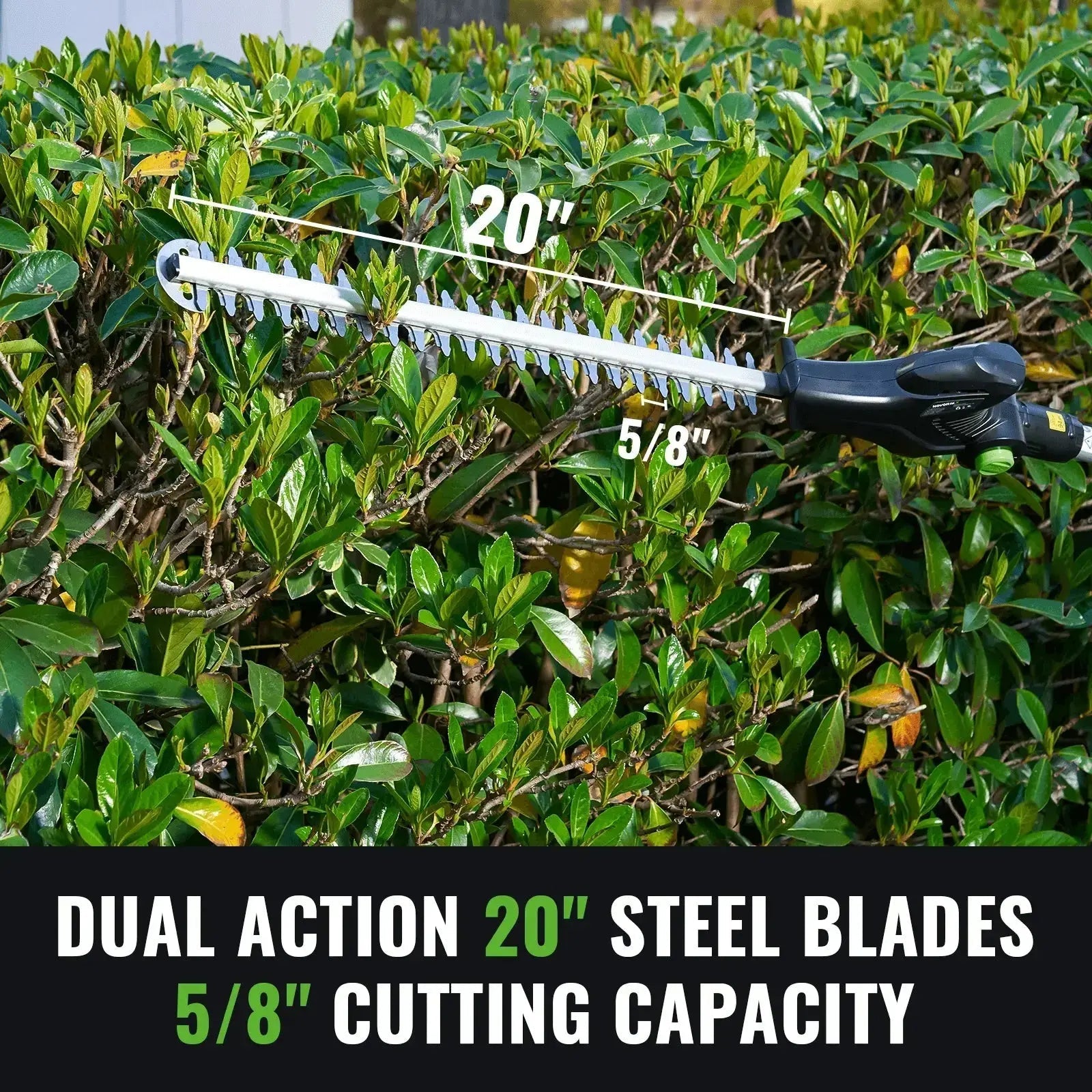 20V Cordless Pole Hedge Trimmer  NovorikX